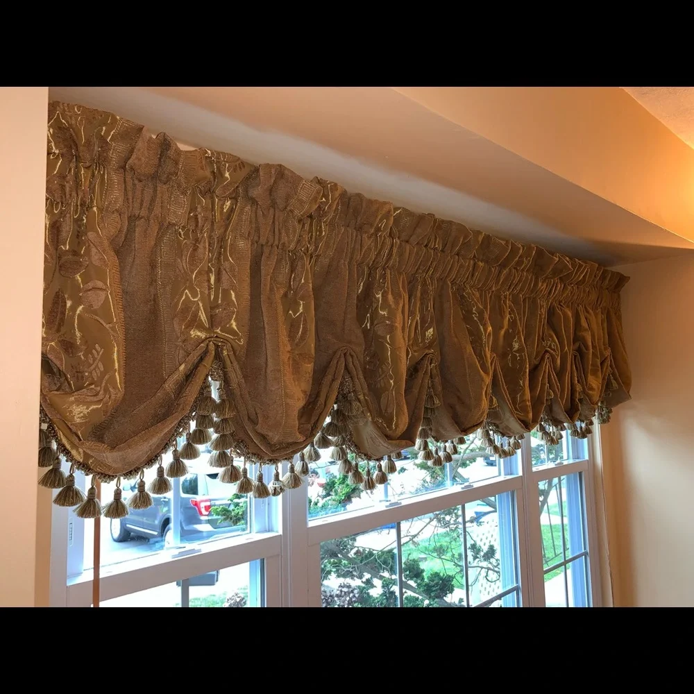 Hand made custom window treatment